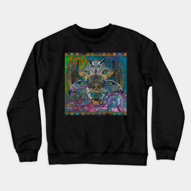 Blue Totem Crewneck Sweatshirt by Raybomusic01